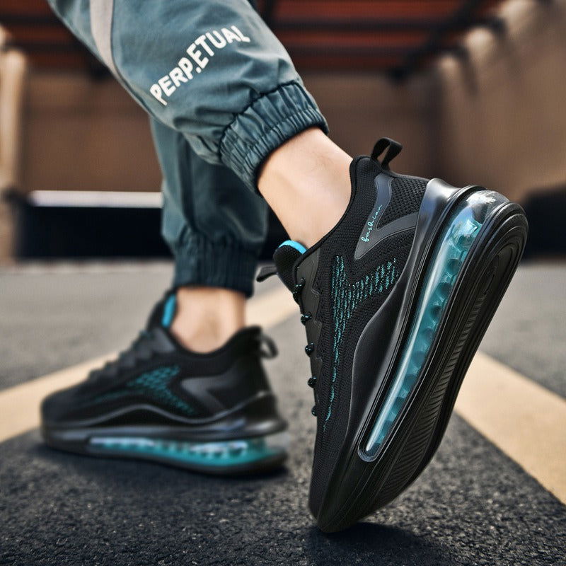 Men's breathable mesh shoes height increasing full-length air cushioned running shoes - CHRISTDEST GLOBAL SERVICE