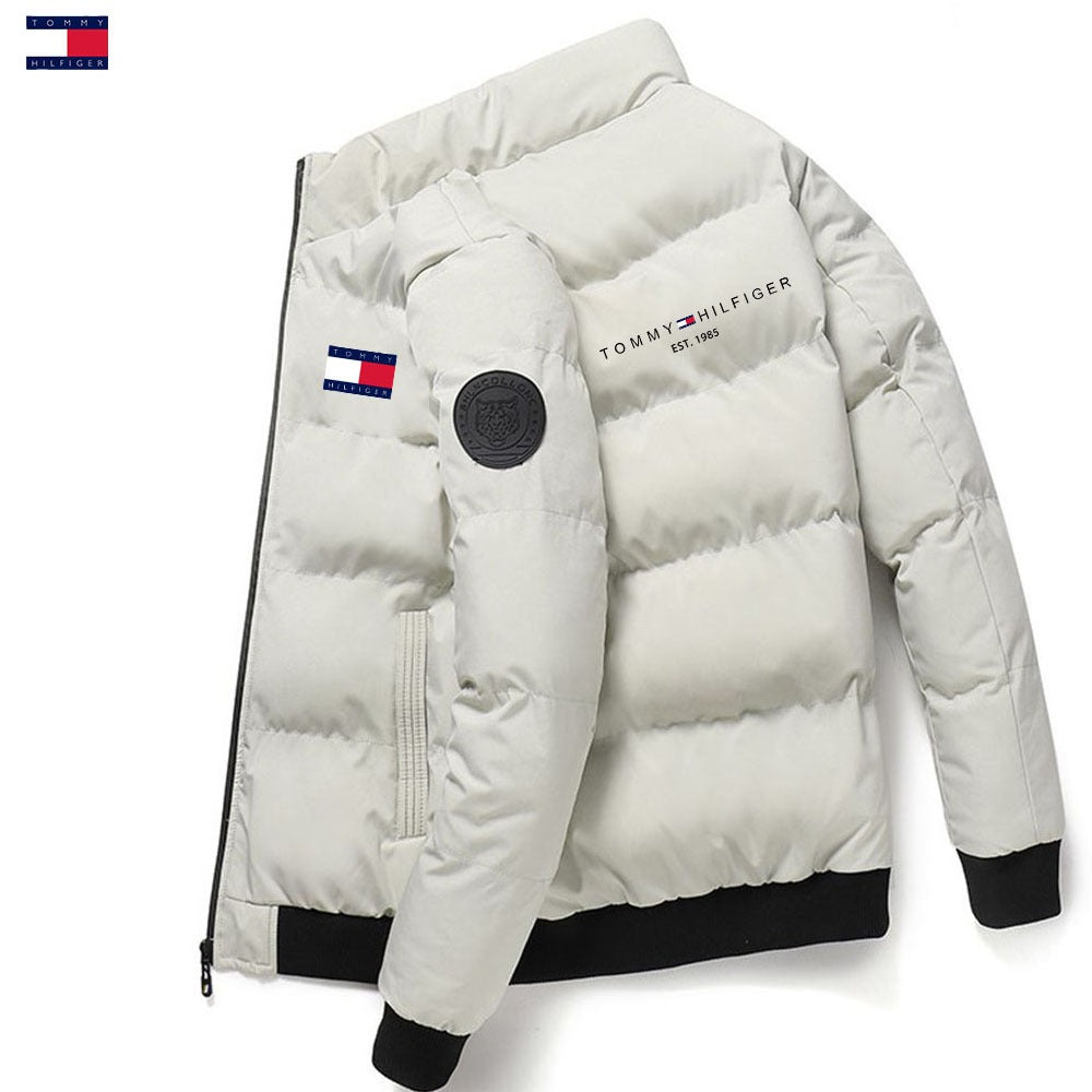 Men's standing collar cotton jacket, winter thick warm cotton jacket, Korean version down jacket, handsome cotton jacket - CHRISTDEST GLOBAL SERVICE