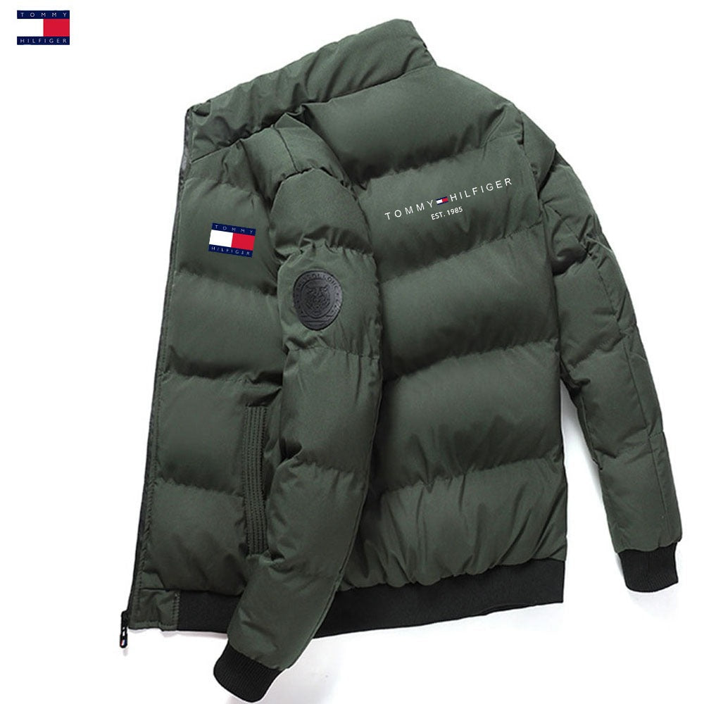 Men's standing collar cotton jacket, winter thick warm cotton jacket, Korean version down jacket, handsome cotton jacket - CHRISTDEST GLOBAL SERVICE