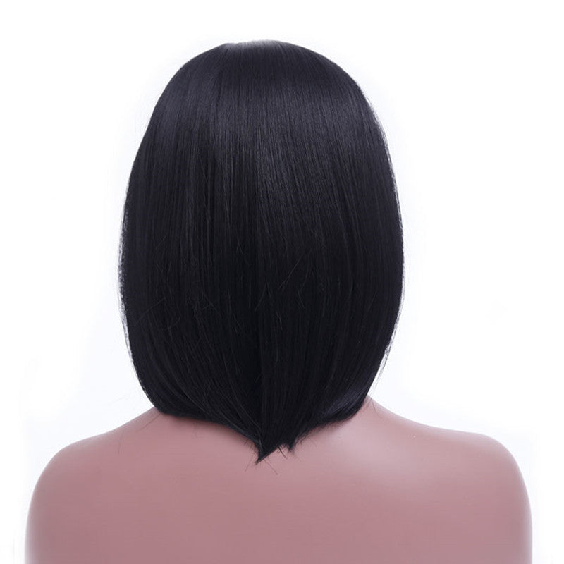 Mid-point black straight hair hood - CHRISTDEST GLOBAL SERVICE