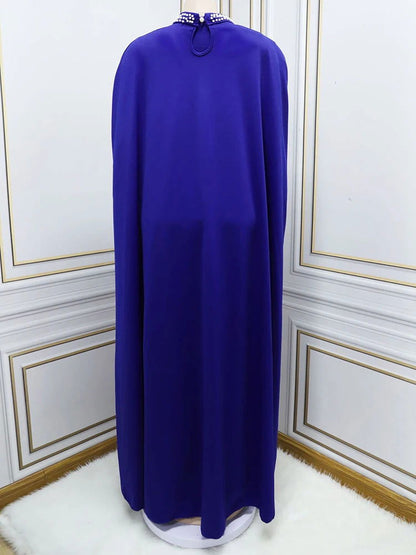Muslim Beading Kaftan Dress Women 2 Piece Set Robe Luxury Longue Dubai Turkey Abaya Islam Clothing Kimono Djellaba - CHRISTDEST GLOBAL SERVICE