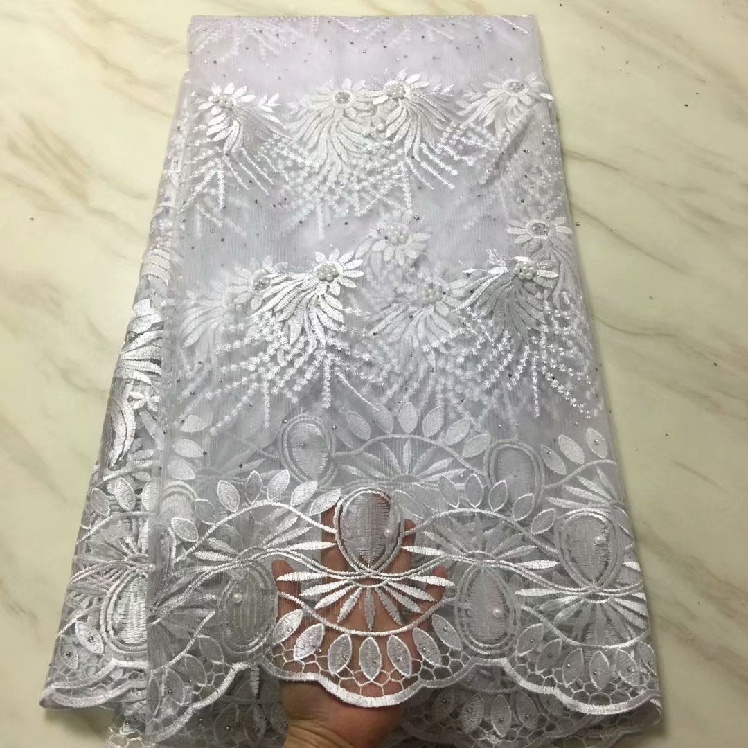 New African Lace Fabric Embroidered Fabric - CHRISTDEST GLOBAL SERVICE