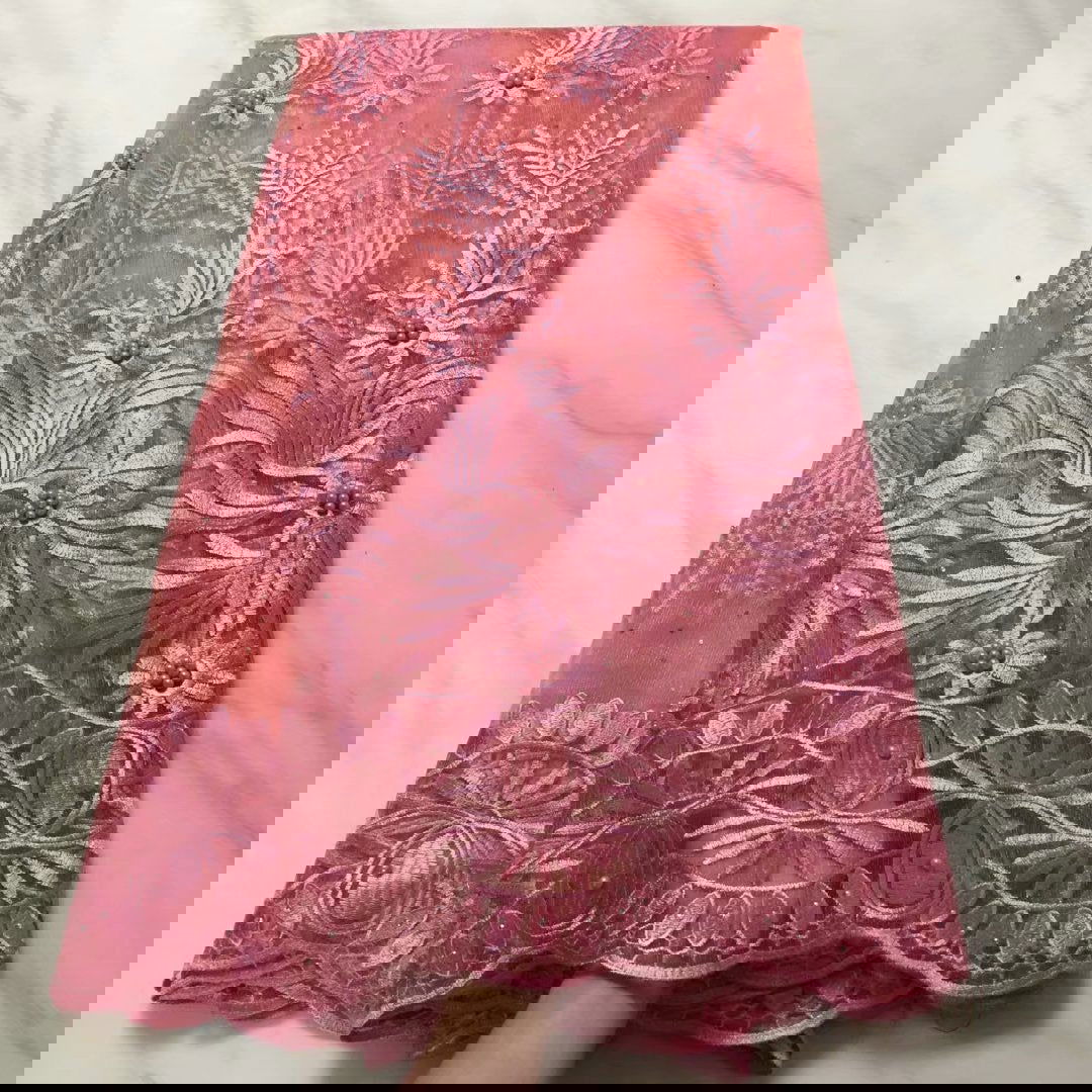New African Lace Fabric Embroidered Fabric - CHRISTDEST GLOBAL SERVICE