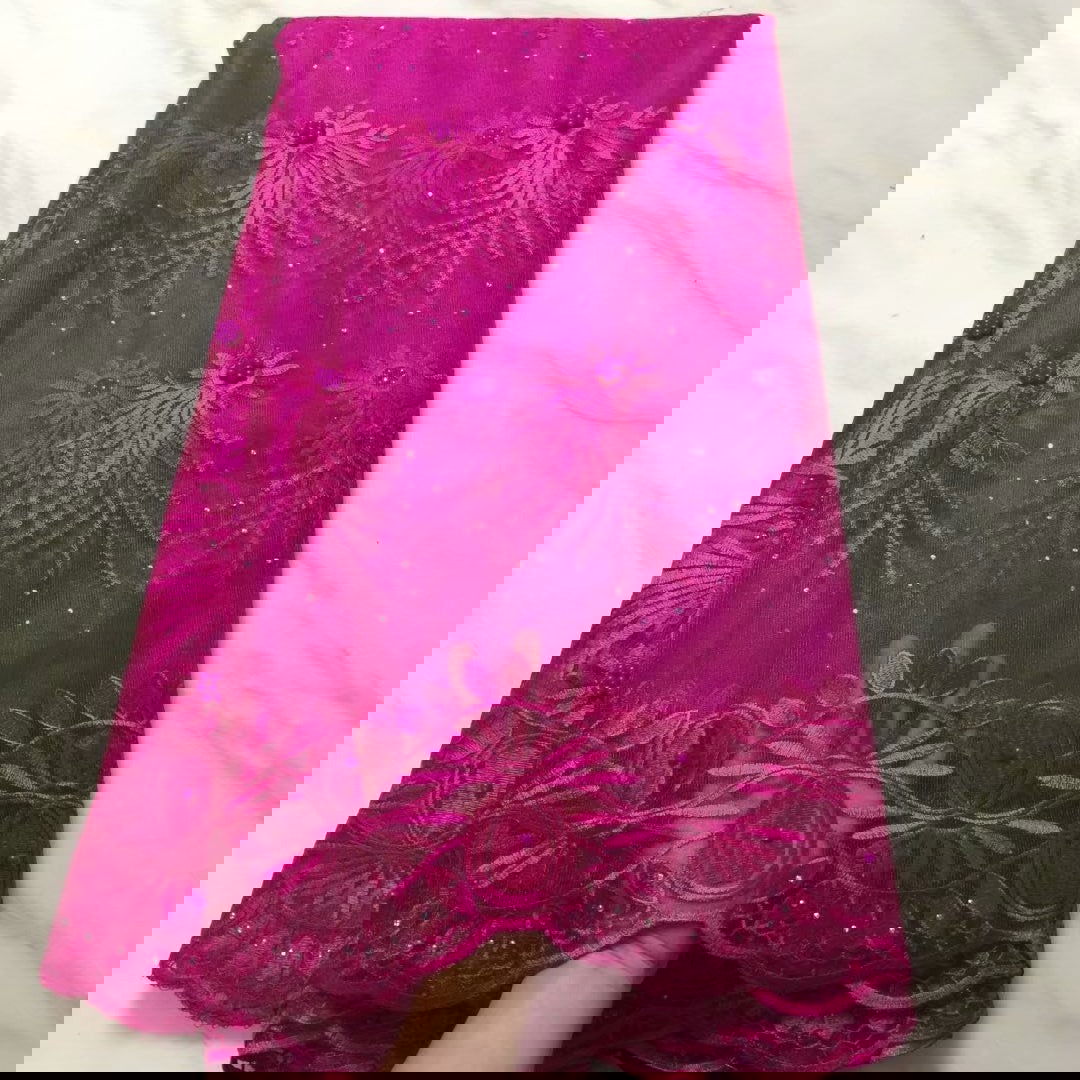 New African Lace Fabric Embroidered Fabric - CHRISTDEST GLOBAL SERVICE