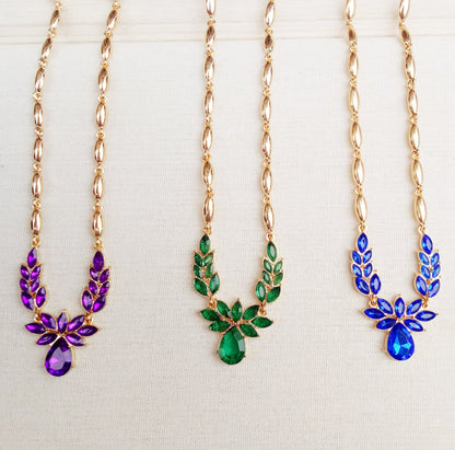 New European and American Jewelry Set Gold-plated Earrings Necklace Two-piece Explosion Crystal Necklace - CHRISTDEST GLOBAL SERVICE
