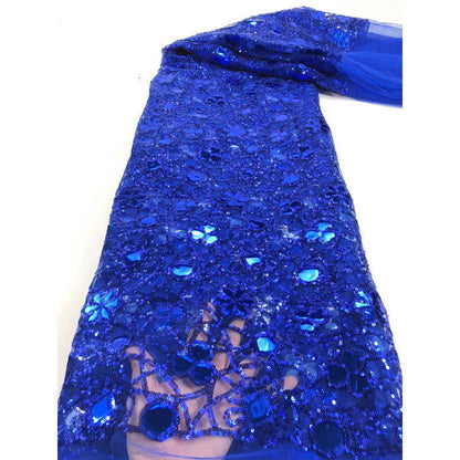 New Style Mesh Lace Fabric Sequin Embroidered Fabric Womens Color Fashion - CHRISTDEST GLOBAL SERVICE