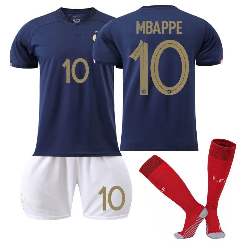 New home World Cup No. 10 Mbappe 19 Benzema 11 Dembele 9 Giroud jersey set - CHRISTDEST GLOBAL SERVICE