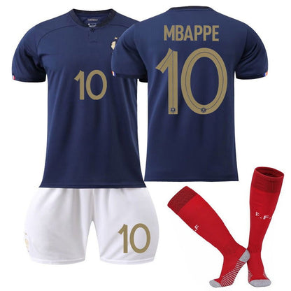 New home World Cup No. 10 Mbappe 19 Benzema 11 Dembele 9 Giroud jersey set - CHRISTDEST GLOBAL SERVICE