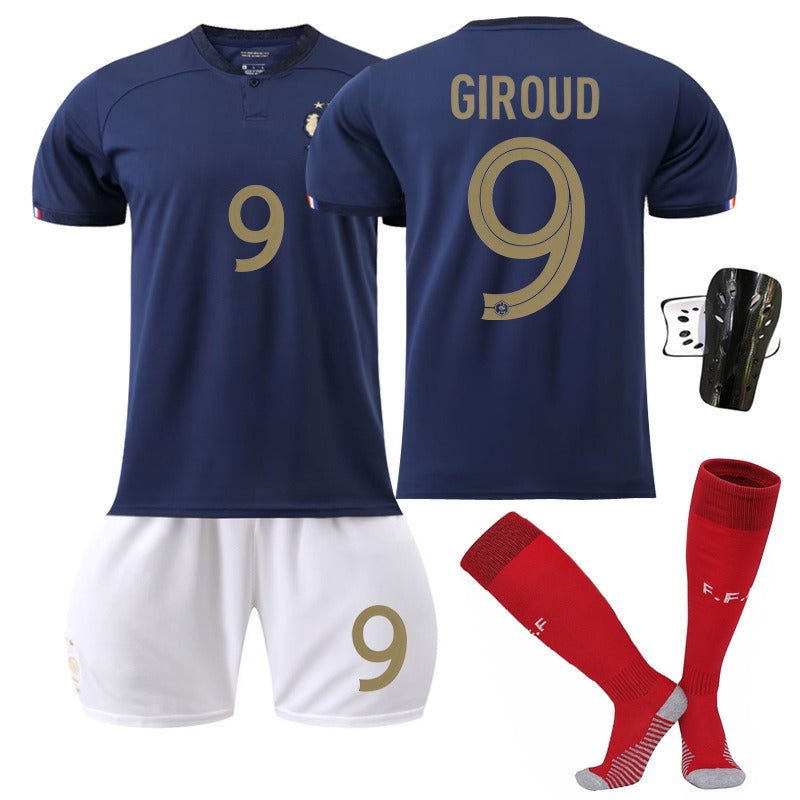 New home World Cup No. 10 Mbappe 19 Benzema 11 Dembele 9 Giroud jersey set - CHRISTDEST GLOBAL SERVICE