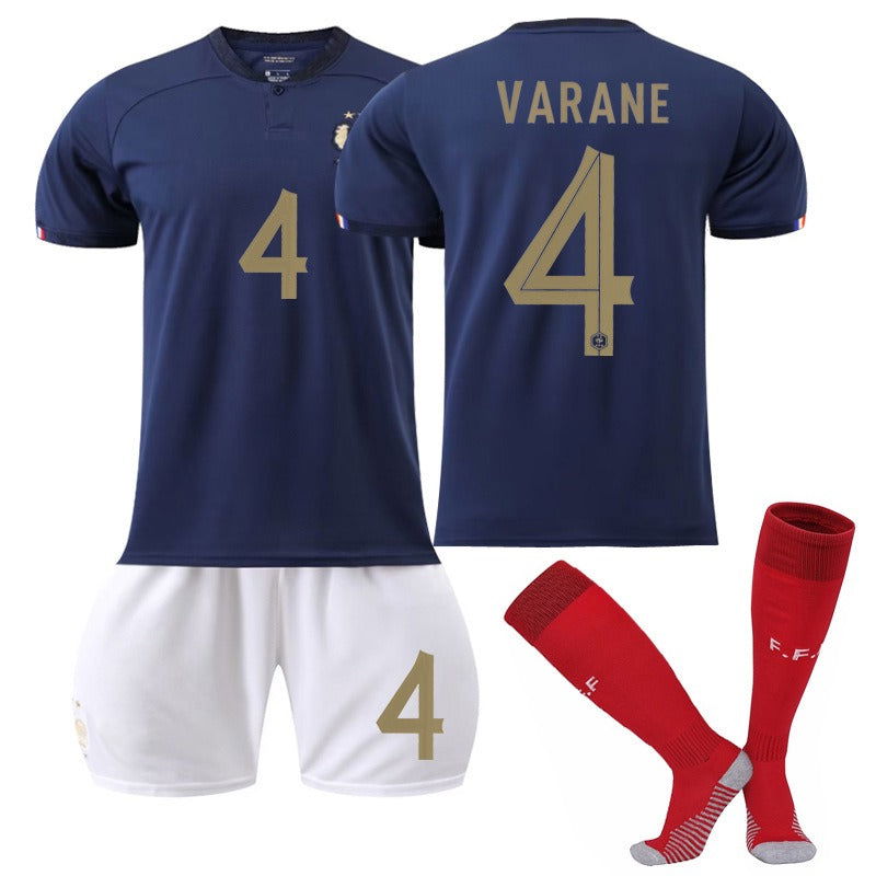 New home World Cup No. 10 Mbappe 19 Benzema 11 Dembele 9 Giroud jersey set - CHRISTDEST GLOBAL SERVICE