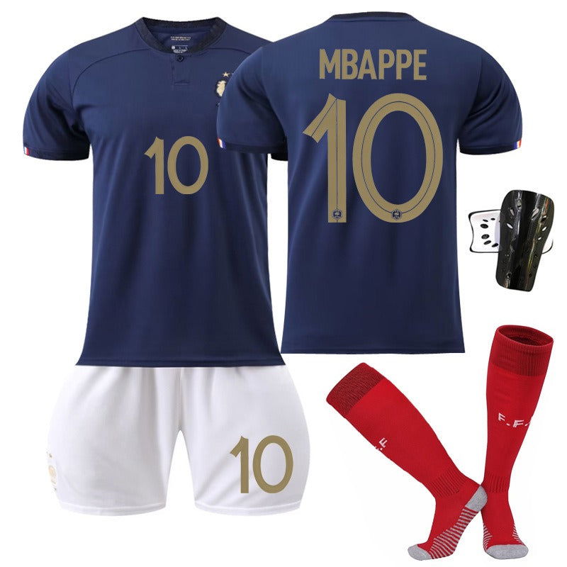New home World Cup No. 10 Mbappe 19 Benzema 11 Dembele 9 Giroud jersey set - CHRISTDEST GLOBAL SERVICE