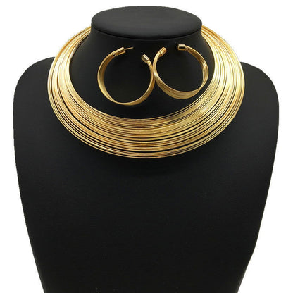 Nigeria bride Necklace Set multi alloy accessories four sets of cross-border supply Necklace suit - CHRISTDEST GLOBAL SERVICE