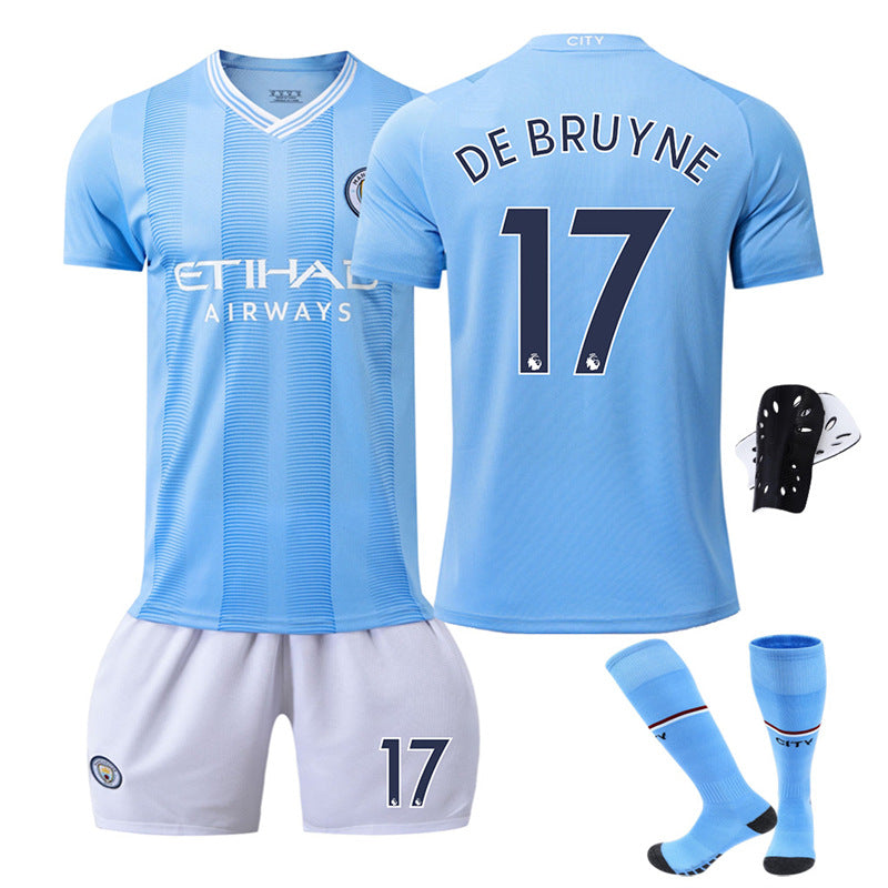 2324 Manchester City Home Football Uniform No. 9 Harland 10 Glalish 17 De Bruyne Cross Border Breathe Version