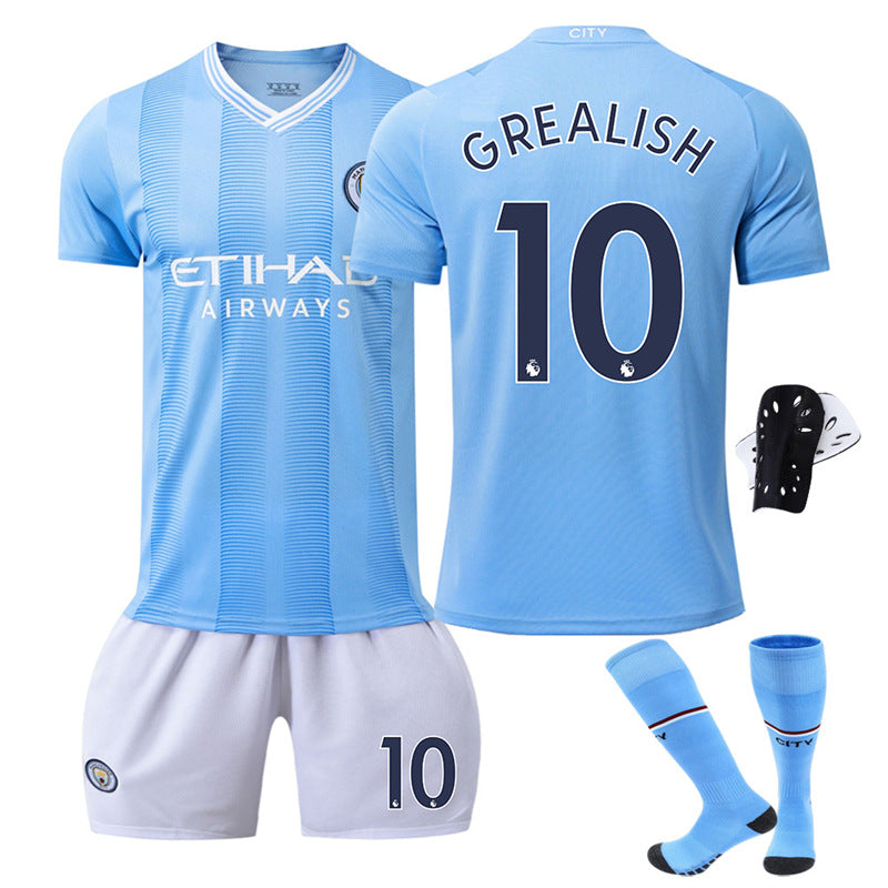 2324 Manchester City Home Football Uniform No. 9 Harland 10 Glalish 17 De Bruyne Cross Border Breathe Version