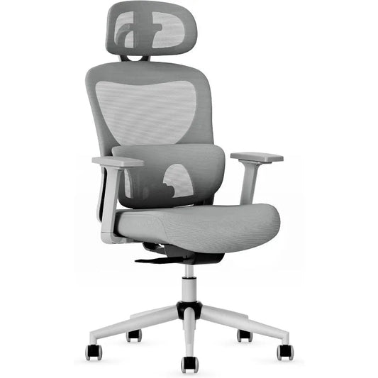 Office Chair, Ergonomic Desk Chair with Adjustable Lumbar Support, 3D Armrest, Headrest, 4-Level Tilt Back, Home Mesh Chair - CHRISTDEST GLOBAL SERVICE