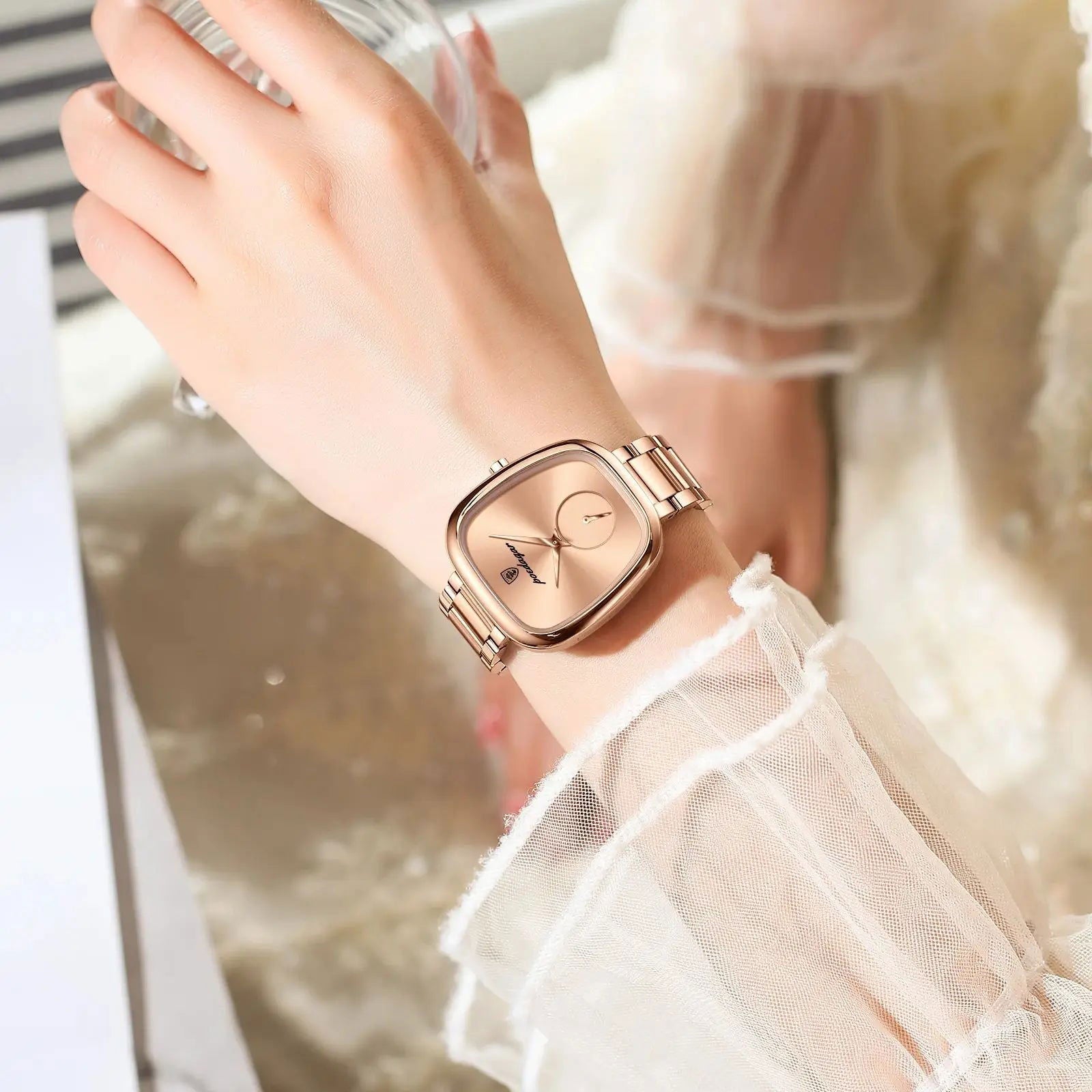 POEDAGAR Luxury Watch for Woman Waterproof Stainless Steel Quartz Ladies Watch High Quality Women's Watches Elegant Female Clock - CHRISTDEST GLOBAL SERVICE