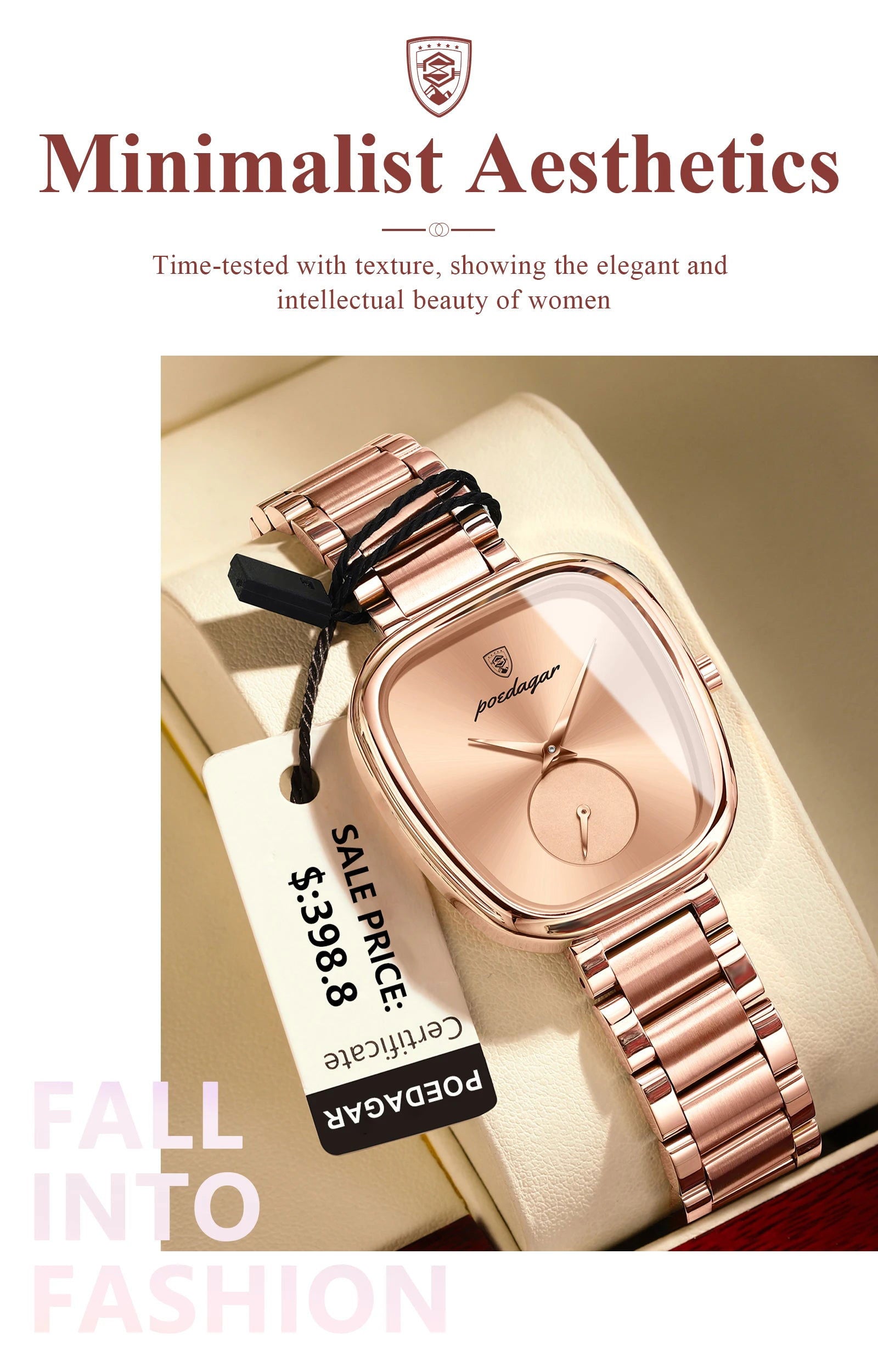 POEDAGAR Luxury Watch for Woman Waterproof Stainless Steel Quartz Ladies Watch High Quality Women's Watches Elegant Female Clock - CHRISTDEST GLOBAL SERVICE