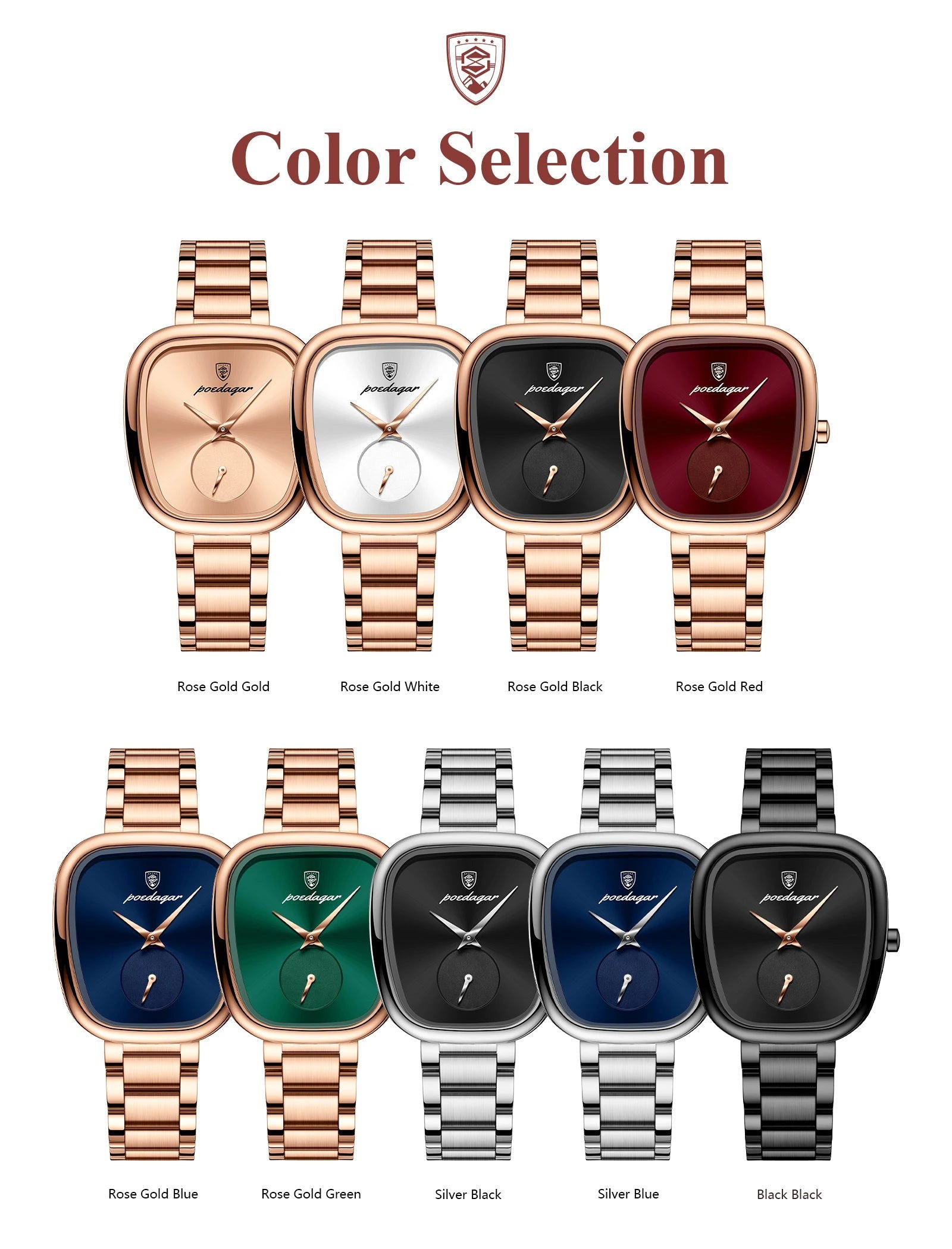 POEDAGAR Luxury Watch for Woman Waterproof Stainless Steel Quartz Ladies Watch High Quality Women's Watches Elegant Female Clock - CHRISTDEST GLOBAL SERVICE