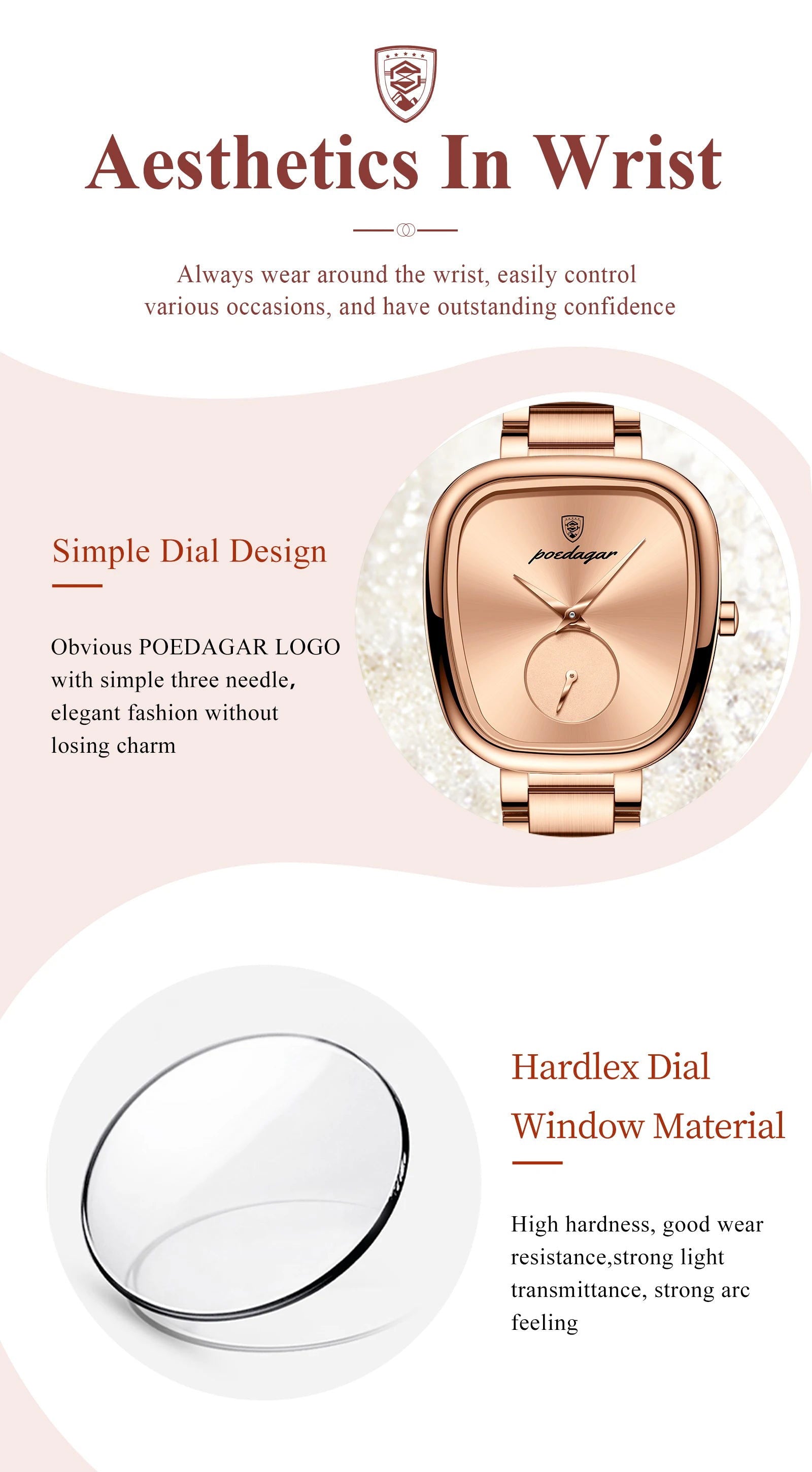 POEDAGAR Luxury Watch for Woman Waterproof Stainless Steel Quartz Ladies Watch High Quality Women's Watches Elegant Female Clock - CHRISTDEST GLOBAL SERVICE