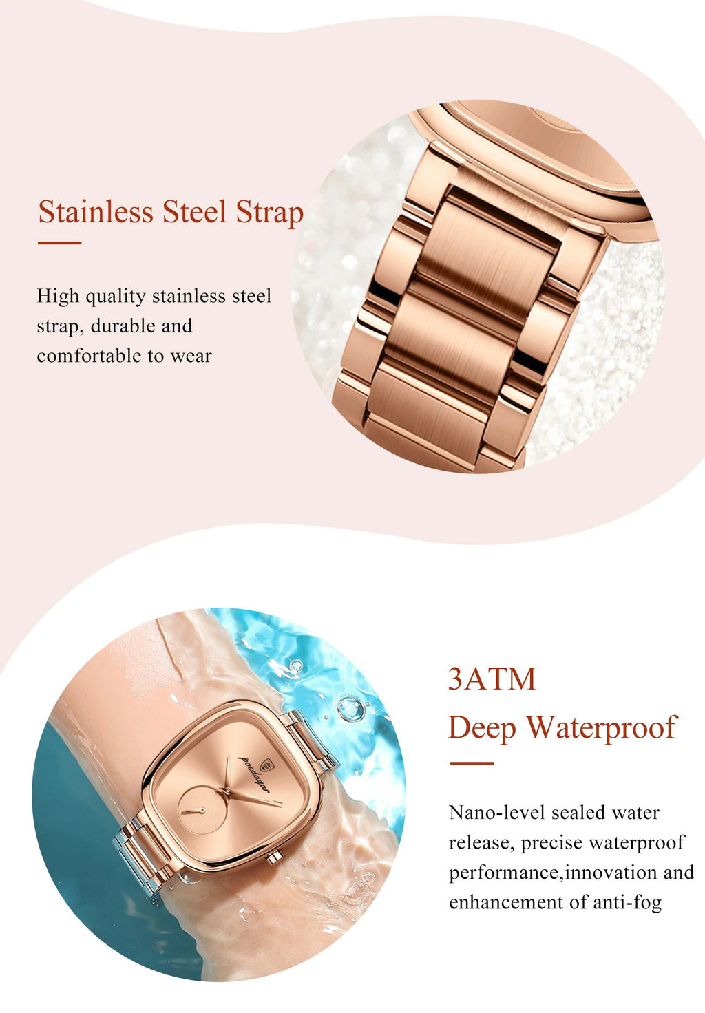 POEDAGAR Luxury Watch for Woman Waterproof Stainless Steel Quartz Ladies Watch High Quality Women's Watches Elegant Female Clock - CHRISTDEST GLOBAL SERVICE