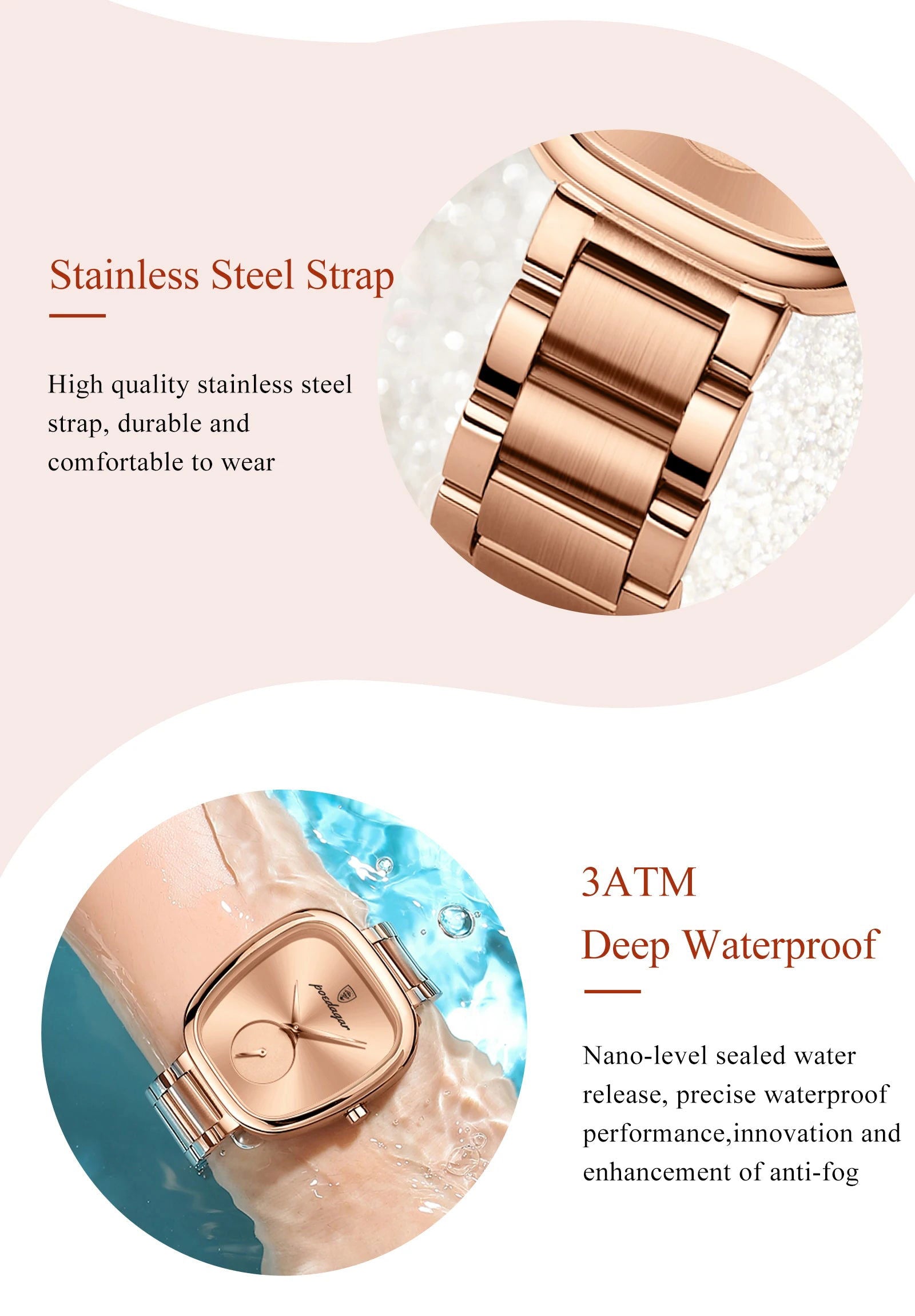 POEDAGAR Luxury Watch for Woman Waterproof Stainless Steel Quartz Ladies Watch High Quality Women's Watches Elegant Female Clock - CHRISTDEST GLOBAL SERVICE