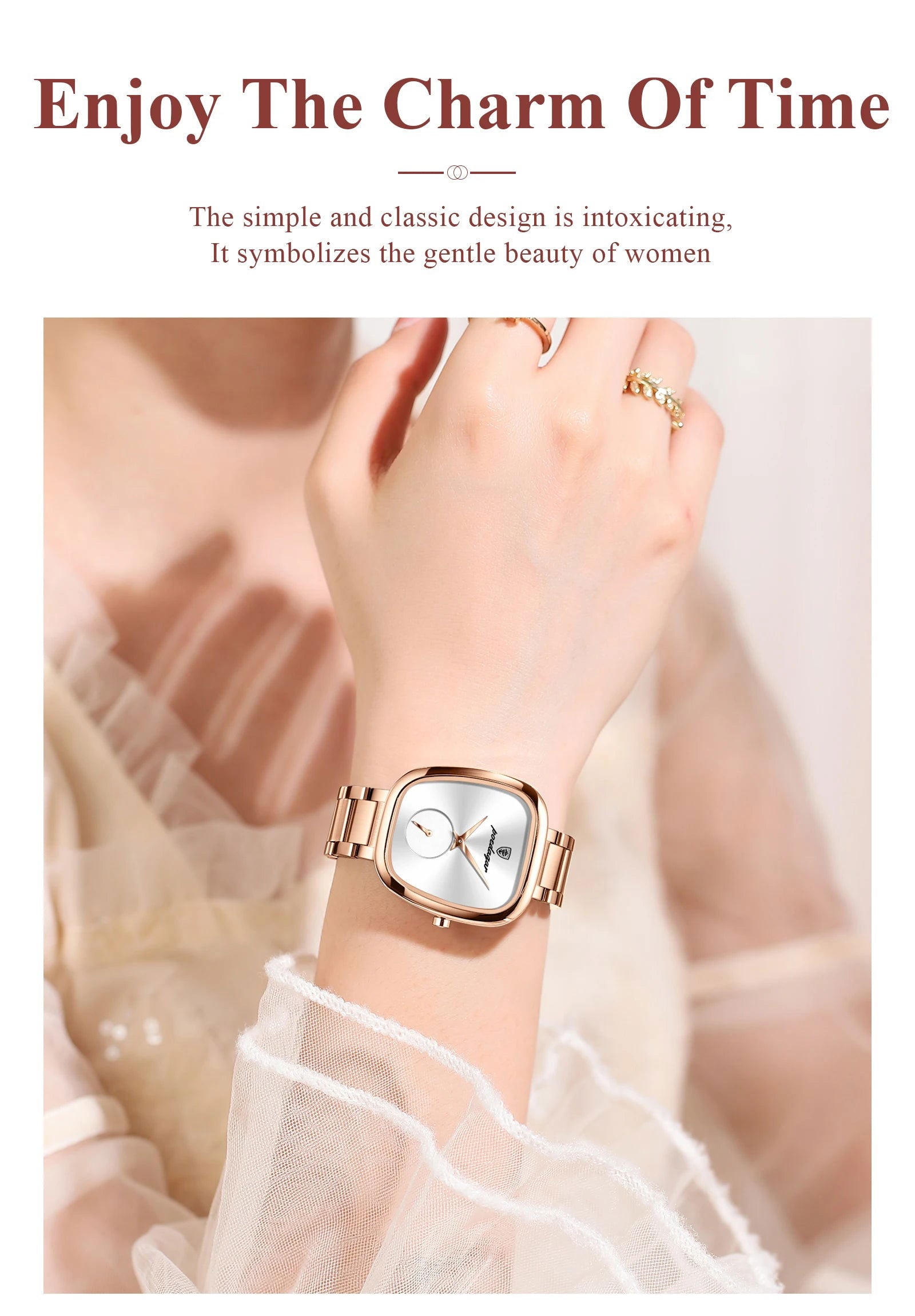 POEDAGAR Luxury Watch for Woman Waterproof Stainless Steel Quartz Ladies Watch High Quality Women's Watches Elegant Female Clock - CHRISTDEST GLOBAL SERVICE
