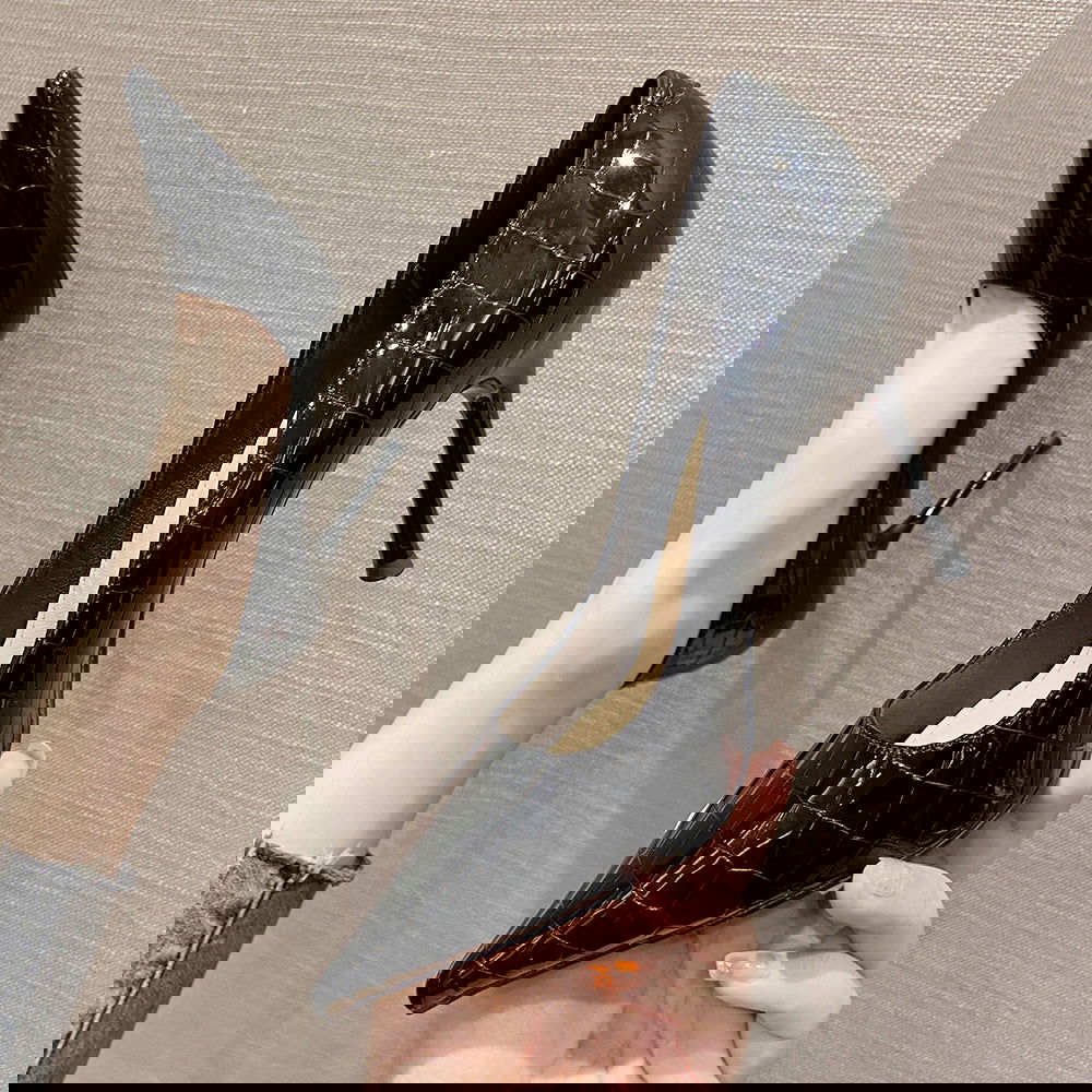 Patent Leather High Heels French Pointed Toe - CHRISTDEST GLOBAL SERVICE