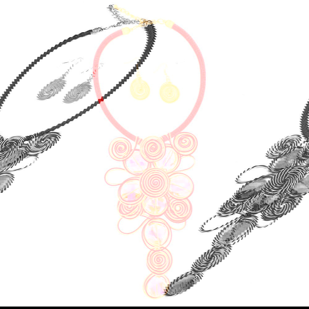 Popular Jewelry Glass Aluminum Wire Handmade Necklace Set - CHRISTDEST GLOBAL SERVICE