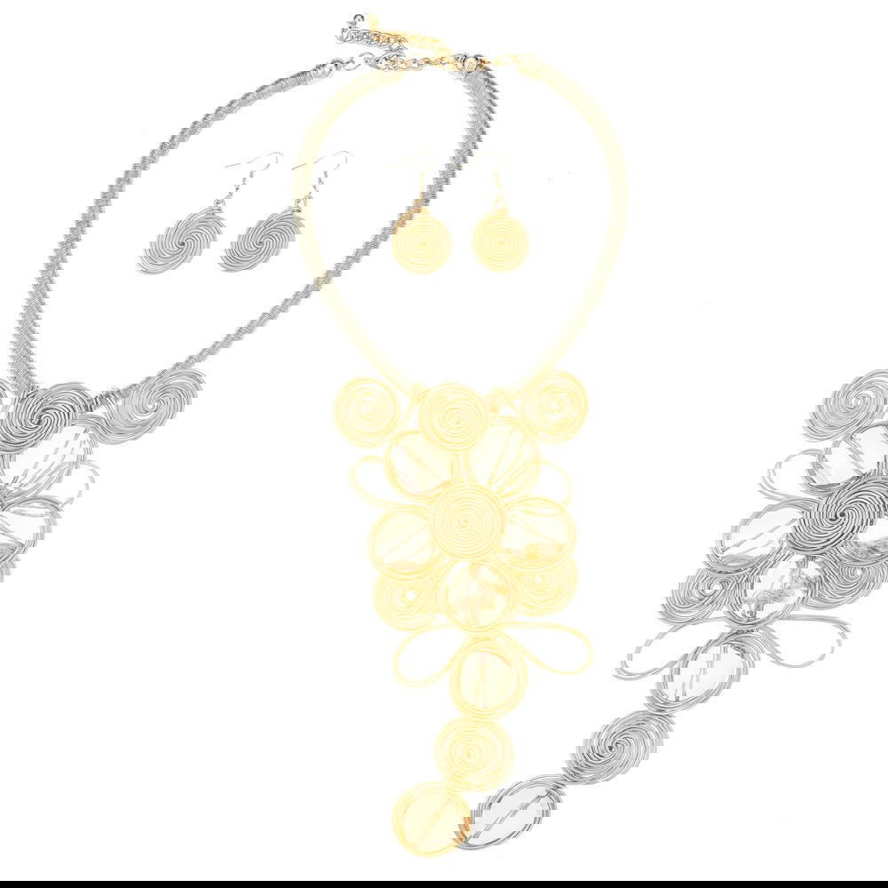 Popular Jewelry Glass Aluminum Wire Handmade Necklace Set - CHRISTDEST GLOBAL SERVICE
