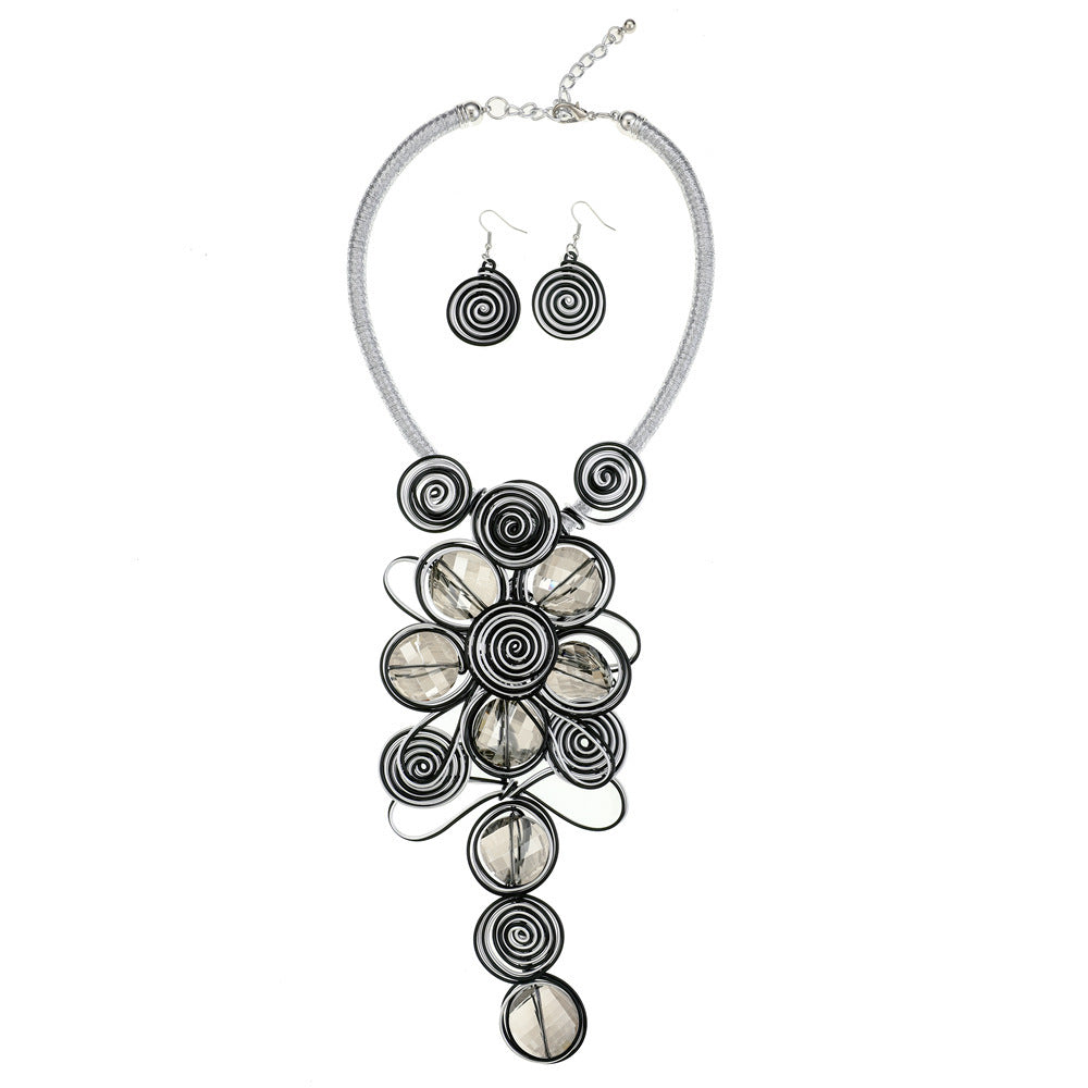 Popular Jewelry Glass Aluminum Wire Handmade Necklace Set - CHRISTDEST GLOBAL SERVICE