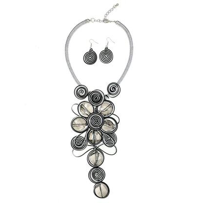 Popular Jewelry Glass Aluminum Wire Handmade Necklace Set - CHRISTDEST GLOBAL SERVICE