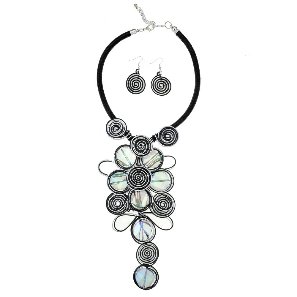 Popular Jewelry Glass Aluminum Wire Handmade Necklace Set - CHRISTDEST GLOBAL SERVICE
