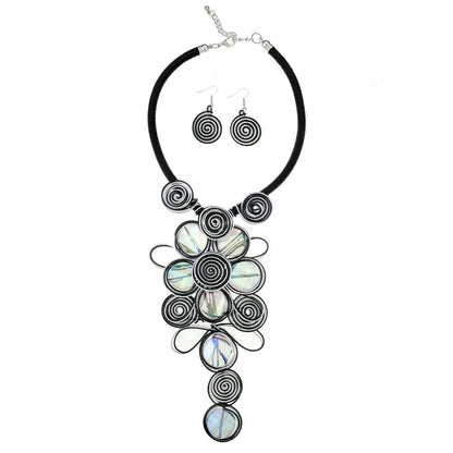 Popular Jewelry Glass Aluminum Wire Handmade Necklace Set - CHRISTDEST GLOBAL SERVICE