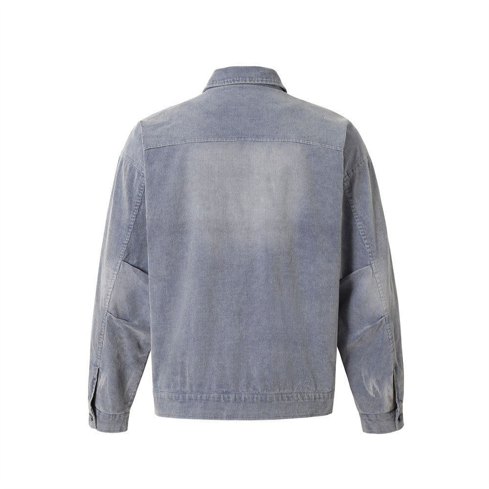Punk Distressed Niche Corduroy Jacket Jacket - CHRISTDEST GLOBAL SERVICE