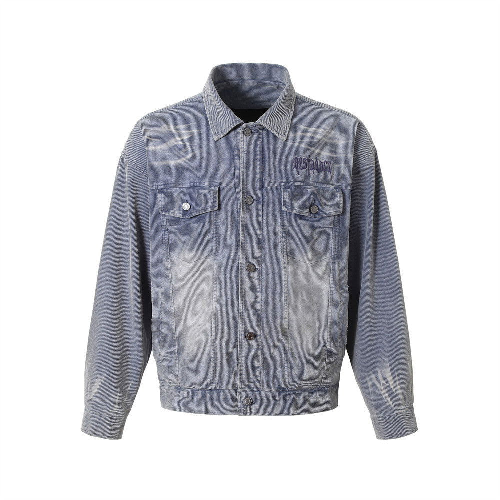 Punk Distressed Niche Corduroy Jacket Jacket - CHRISTDEST GLOBAL SERVICE