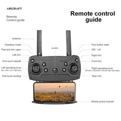 RNABAU E99 RC Drone 4K Professinal With Wide Angle Dual HD Camera Foldable RC Helicopter 5G WIFI FPV Height Hold Apron Sell - CHRISTDEST GLOBAL SERVICE