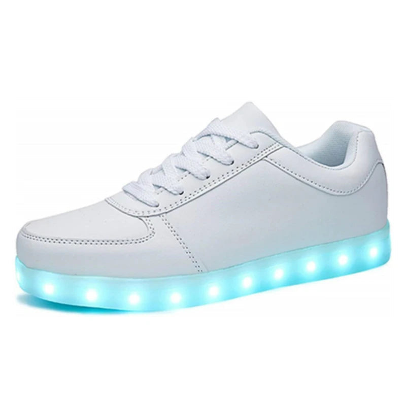 RayZing Fashion Unisex Shoes Led For Adults Schoenen men Casual Chaussures Lumineuse Light Up Shoes lover Luminous Gold Silver - CHRISTDEST GLOBAL SERVICE