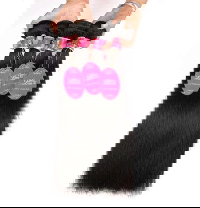 Real human hair straight wave human hair hair curtain natural color wig hair extension - CHRISTDEST GLOBAL SERVICE