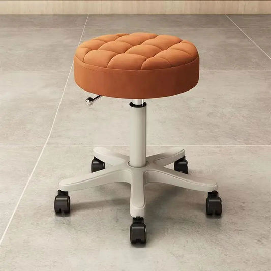 Round Stool Chair for Beauty Salon Barber Shop Adjustable Rotating Lifting With Wheels Beauty Eyelash Stool Chair Furniture - CHRISTDEST GLOBAL SERVICE