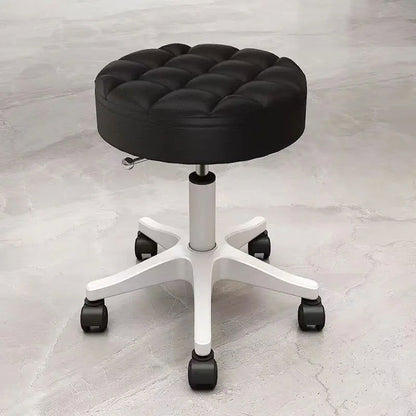Round Stool Chair for Beauty Salon Barber Shop Adjustable Rotating Lifting With Wheels Beauty Eyelash Stool Chair Furniture - CHRISTDEST GLOBAL SERVICE
