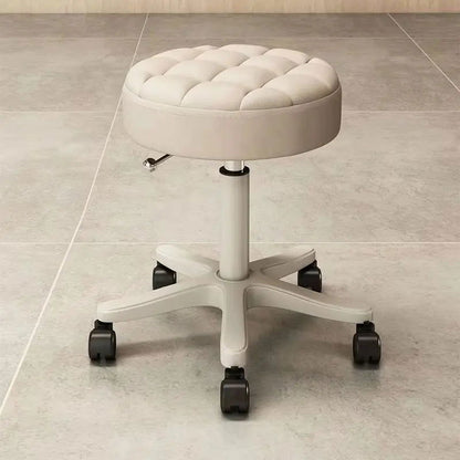 Round Stool Chair for Beauty Salon Barber Shop Adjustable Rotating Lifting With Wheels Beauty Eyelash Stool Chair Furniture - CHRISTDEST GLOBAL SERVICE