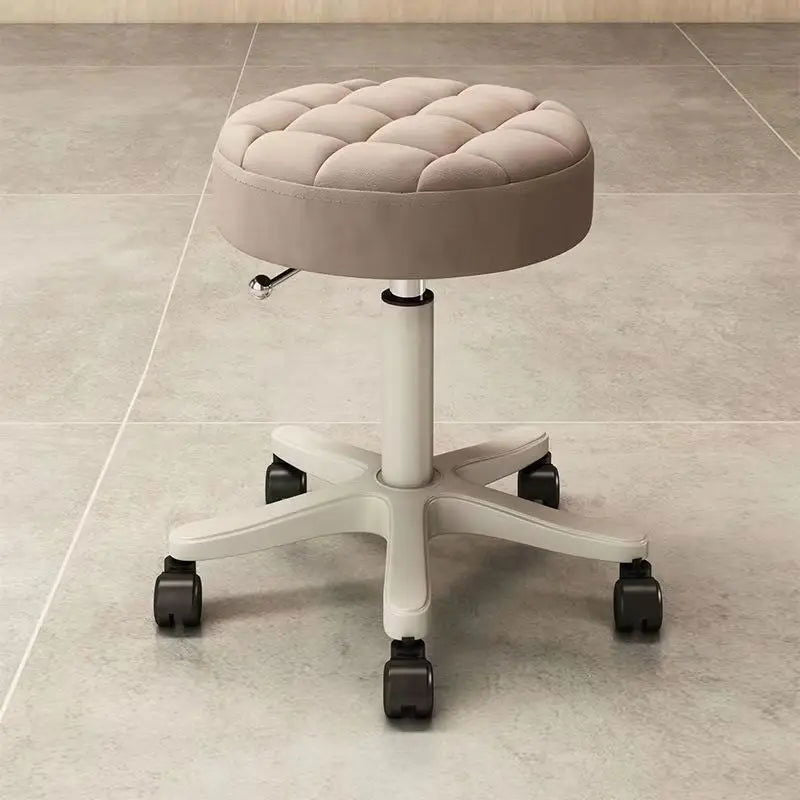 Round Stool Chair for Beauty Salon Barber Shop Adjustable Rotating Lifting With Wheels Beauty Eyelash Stool Chair Furniture - CHRISTDEST GLOBAL SERVICE