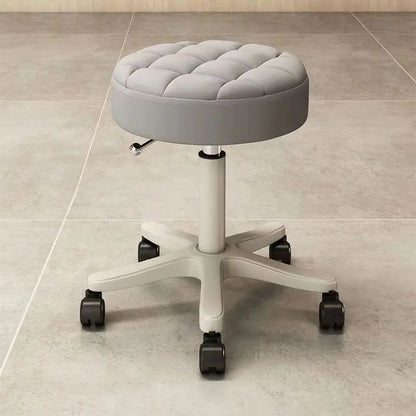 Round Stool Chair for Beauty Salon Barber Shop Adjustable Rotating Lifting With Wheels Beauty Eyelash Stool Chair Furniture - CHRISTDEST GLOBAL SERVICE