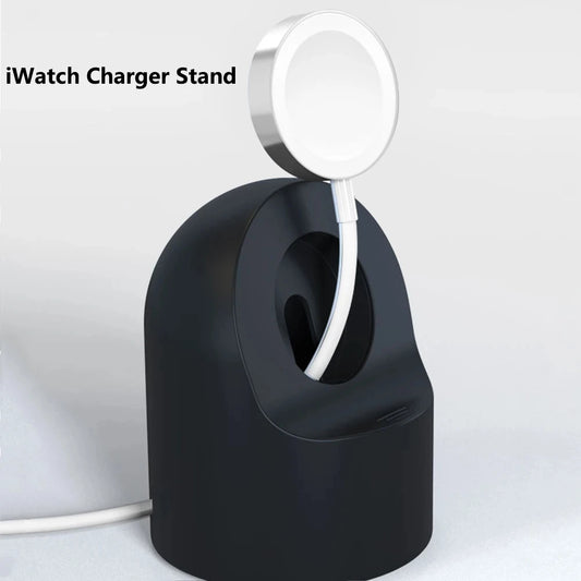 Silicone Charing Nightstand For Apple Watch Charger Stand iWatch Band Ultra2/9/8/SE/7/6/SE/4/3 49mm/45mm/44mm/42mm/41mm/40mm