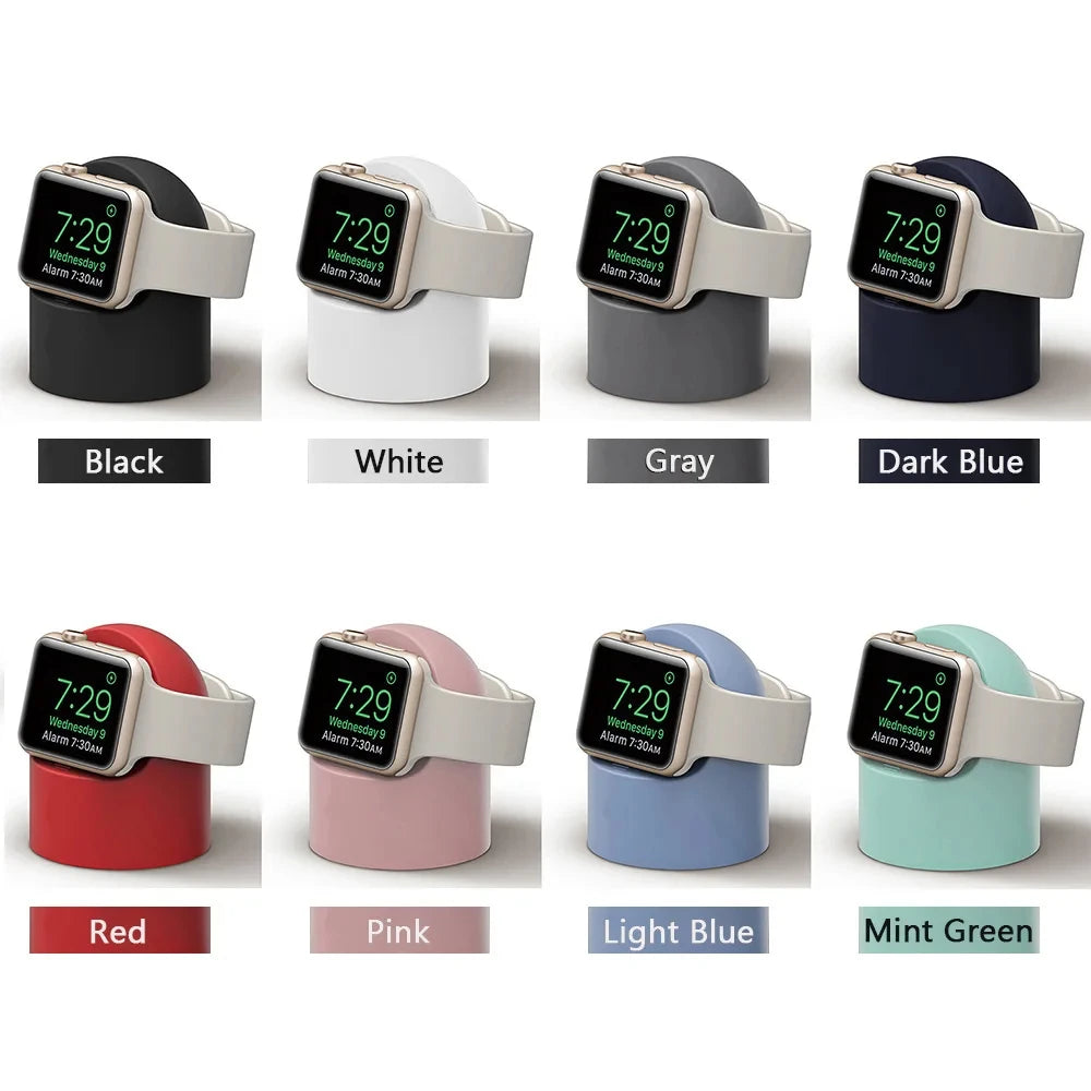 Silicone Charing Nightstand For Apple Watch Charger Stand iWatch Band Ultra2/9/8/SE/7/6/SE/4/3 49mm/45mm/44mm/42mm/41mm/40mm