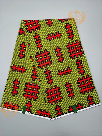 Veritable Wax Guaranteed Real wax print fabric dutch hollandais pagne africa Dress 100% Cotton n11 - CHRISTDEST GLOBAL SERVICE