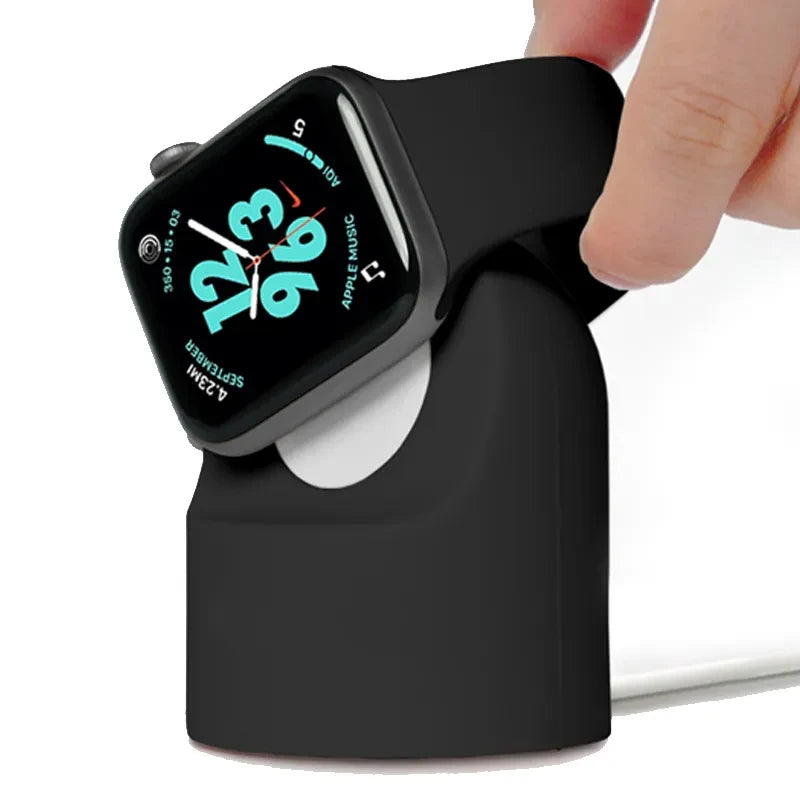 Silicone Charing Nightstand For Apple Watch Charger Stand iWatch Band Ultra2/9/8/SE/7/6/SE/4/3 49mm/45mm/44mm/42mm/41mm/40mm