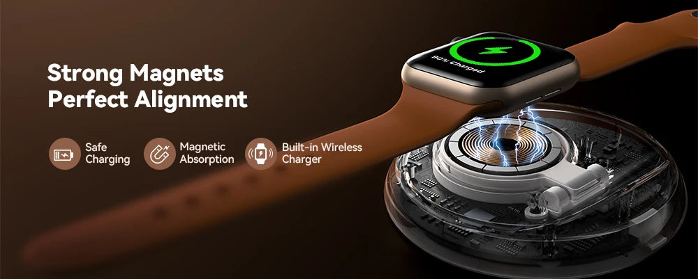 Joyroom for Apple Watch Charger Stand Portable Magnetic Charging Dock Fast Charger for iWatch Ultra/SE/Series 9 8 7 6 5 4 JR-W12