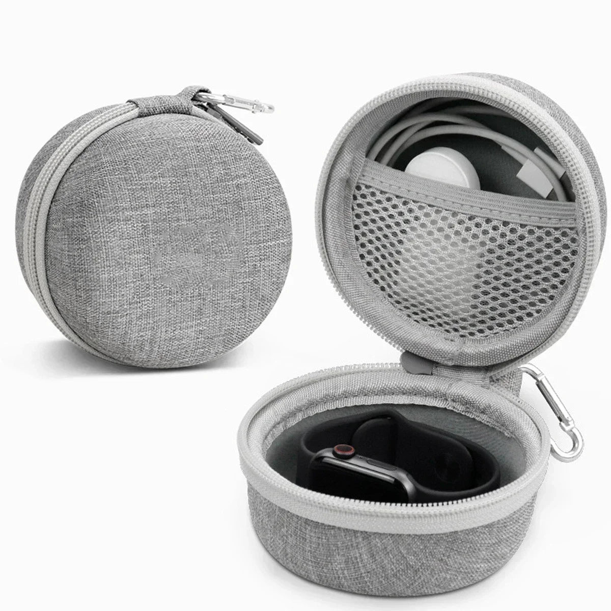 Watch Organizer for Apple Watch Charger Data Cable Headphone Storage Bag Hard Shell Protector Cover for Samsung Galaxy Watch