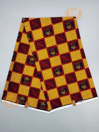Veritable Wax Guaranteed Real wax print fabric dutch hollandais pagne africa Dress 100% Cotton n11 - CHRISTDEST GLOBAL SERVICE